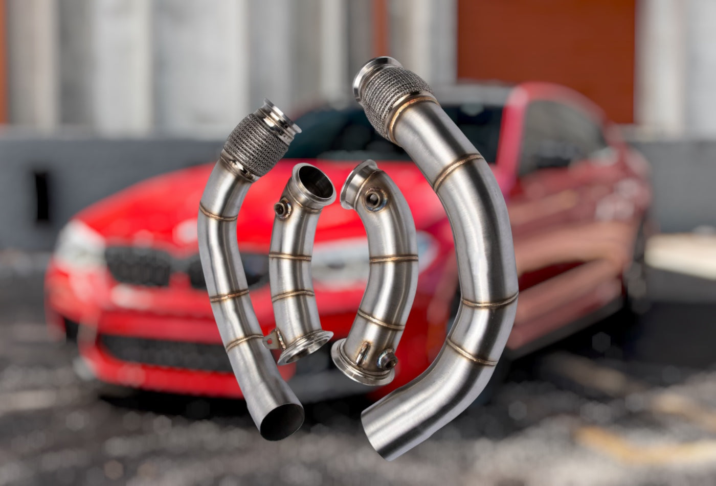 Downpipes S63R 2018 – 2023 BMW M5 & M8 F90 F91 F92 F93 – 10152050, 10152055 & 10152060