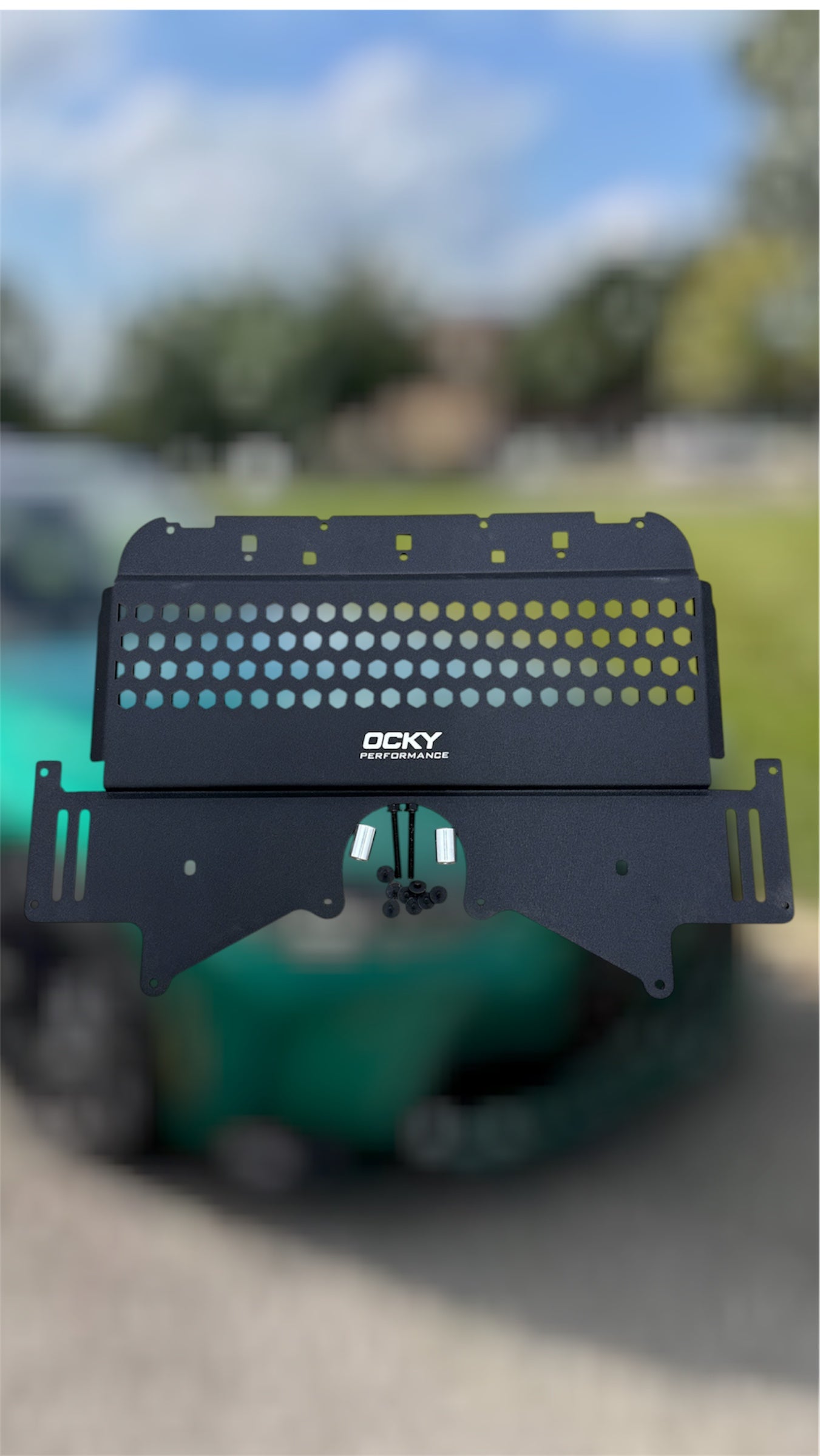 Ocky performance Oil Cooler Skid Plate BMW G80 M4 G82 M4 G87 M2 (21-26) Aluminum Oil Cooler Guard